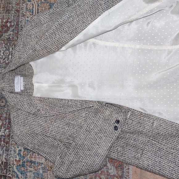 Emil Rutenberg Hand Woven Silk Tweed Blazer - Picture 7 of 7
